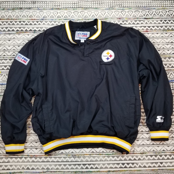 🔥VTG🔥 STARTER Pittsburgh Steelers Jacket sz XL - Picture 1 of 9